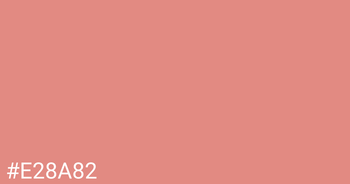 Hex color #e28a82 graphic