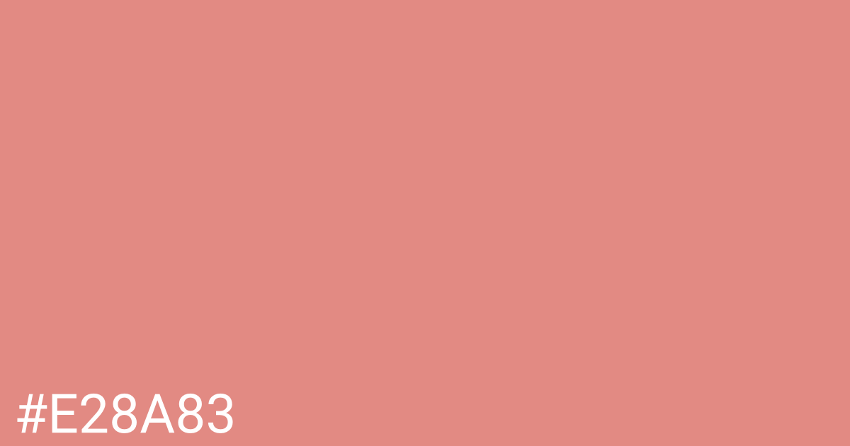 Hex color #e28a83 graphic