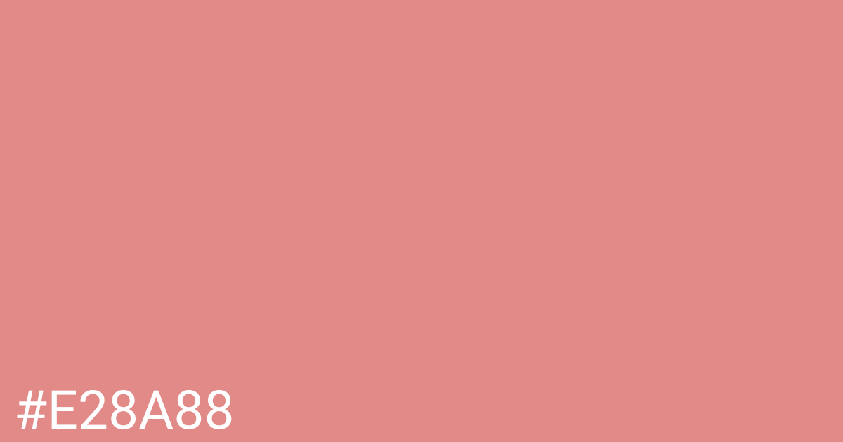 Hex color #e28a88 graphic