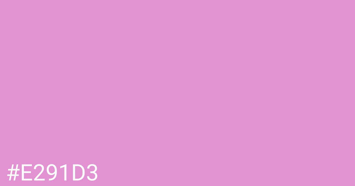 Hex color #e291d3 graphic