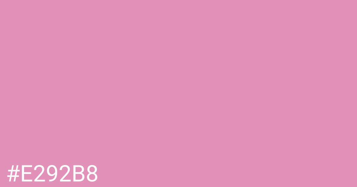 Hex color #e292b8 graphic