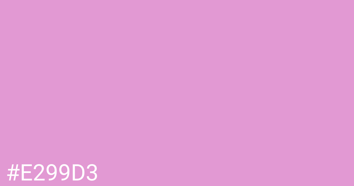 Hex color #e299d3 graphic