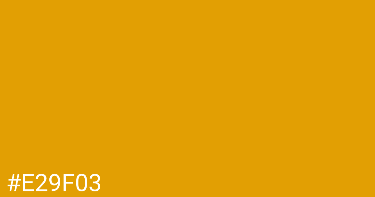 Hex color #e29f03 graphic