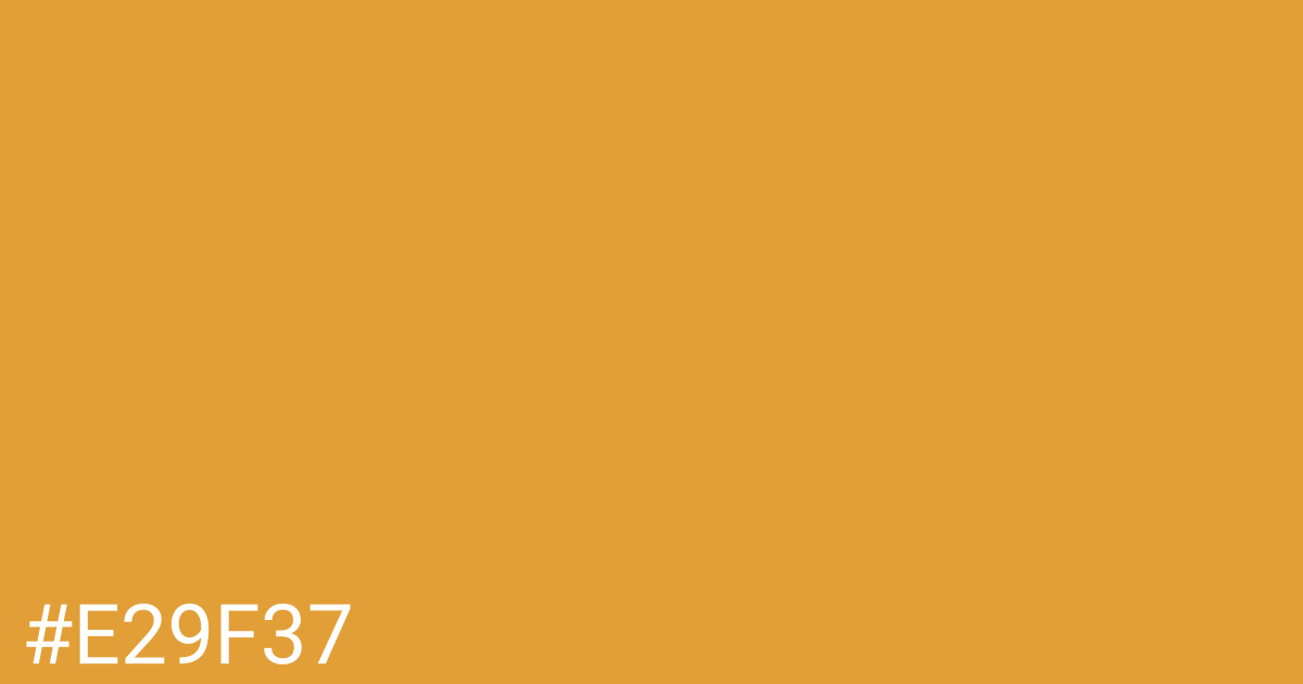 Hex color #e29f37 graphic
