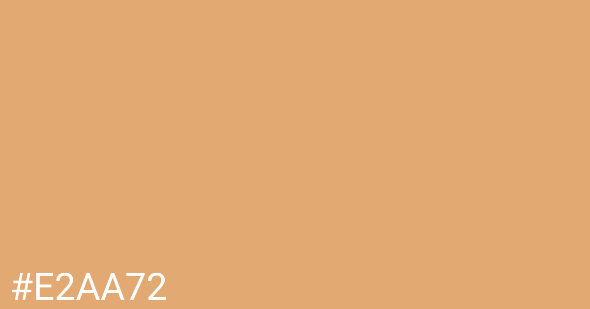 Hex color #e2aa72 graphic