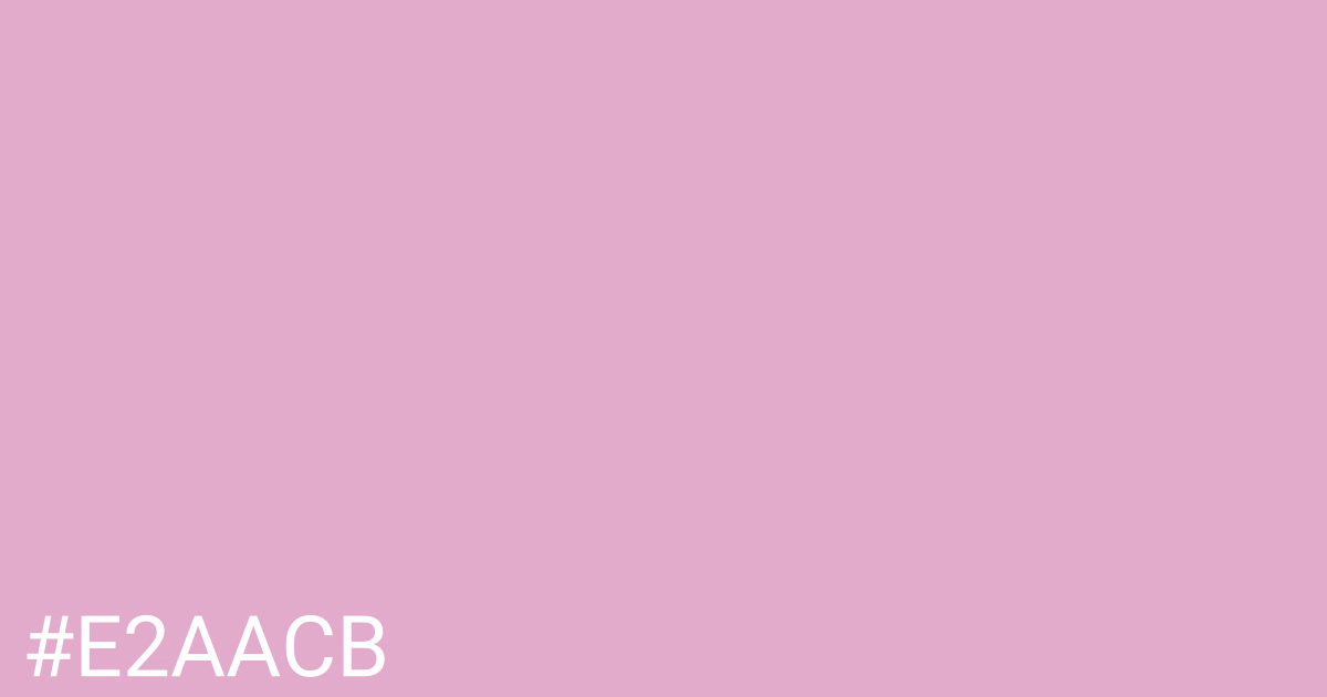 Hex color #e2aacb graphic
