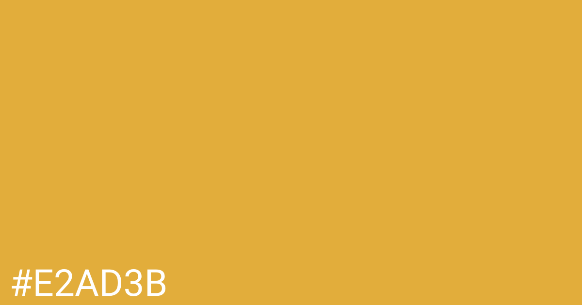 Hex color #e2ad3b graphic