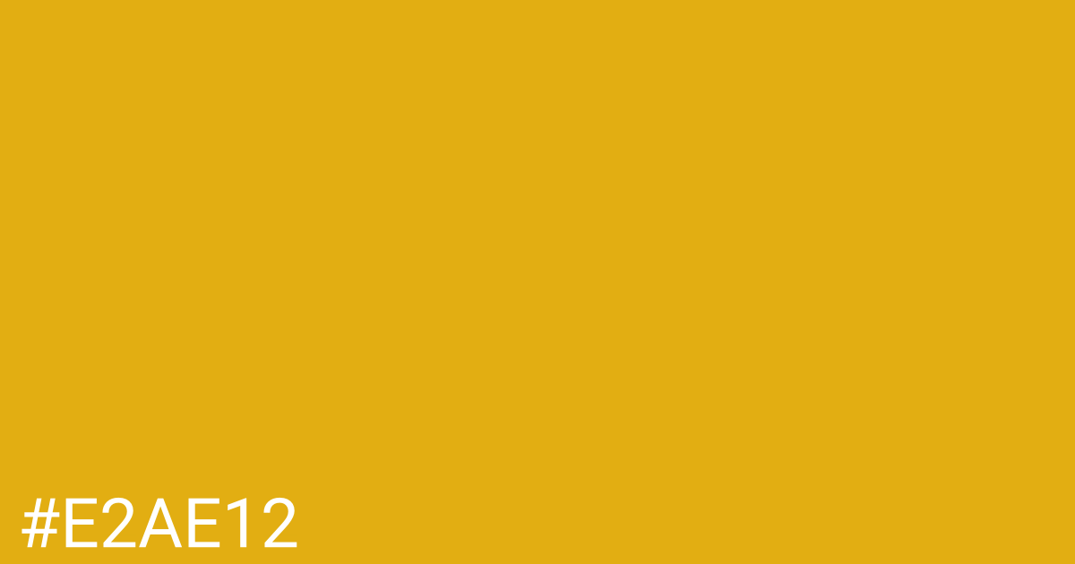 Hex color #e2ae12 graphic