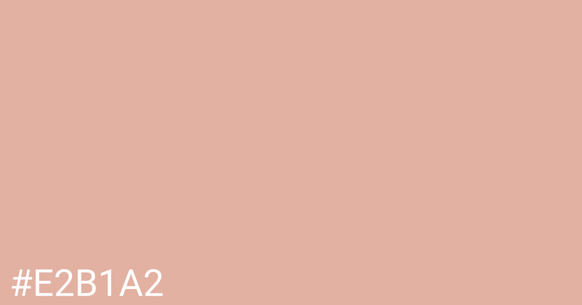 Hex color #e2b1a2 graphic