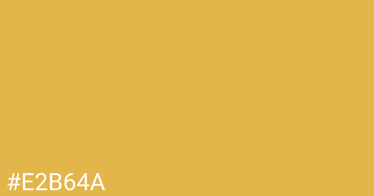 Hex color #e2b64a graphic