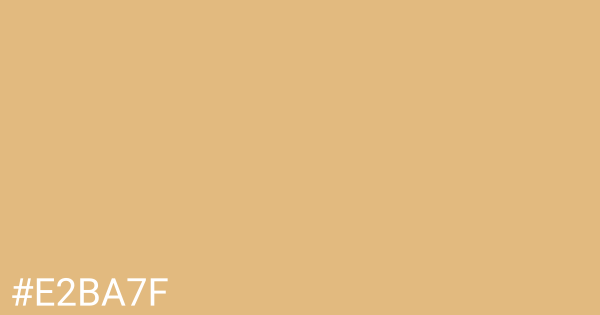 Hex color #e2ba7f graphic