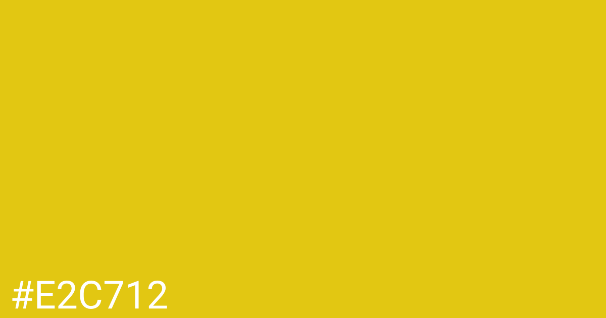 Hex color #e2c712 graphic