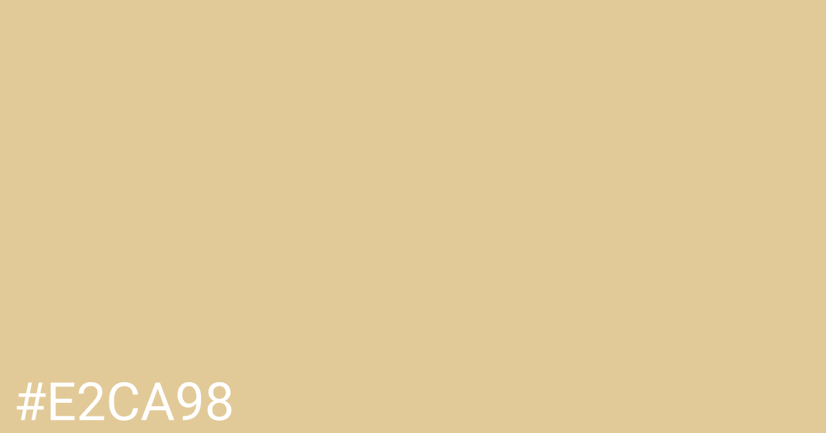 Hex color #e2ca98 graphic