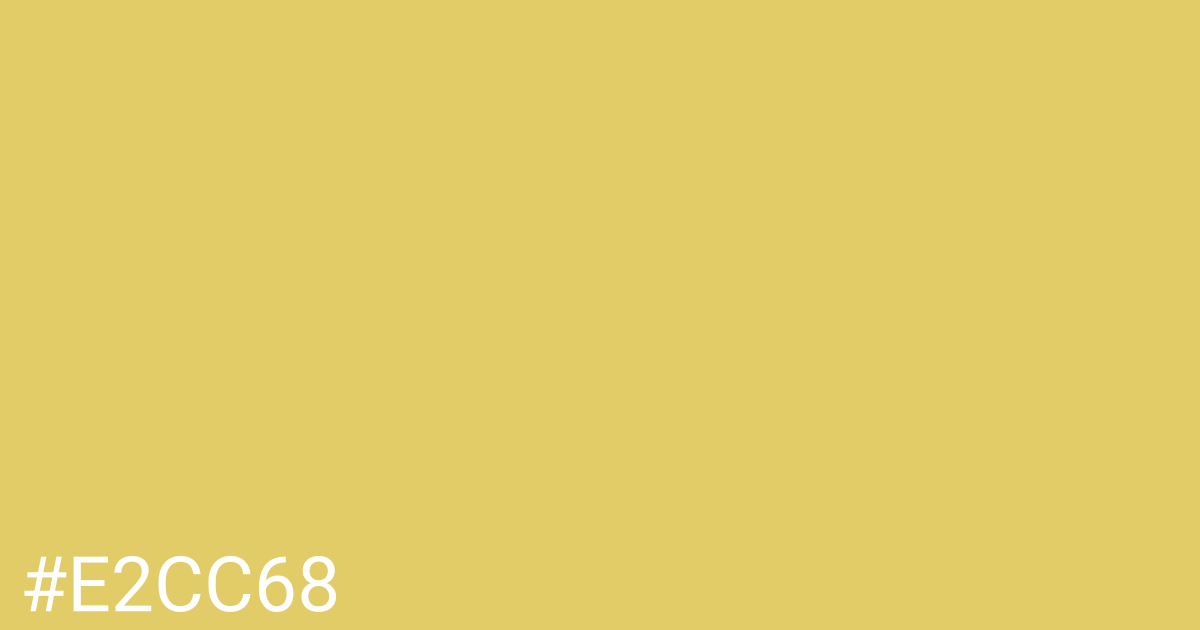 Hex color #e2cc68 graphic