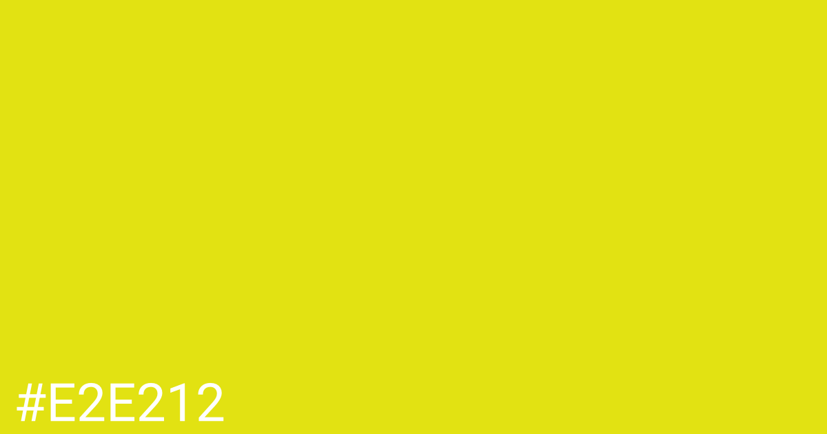 Hex color #e2e212 graphic