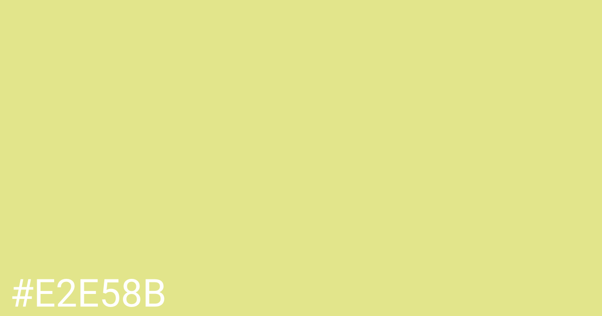 Hex color #e2e58b graphic