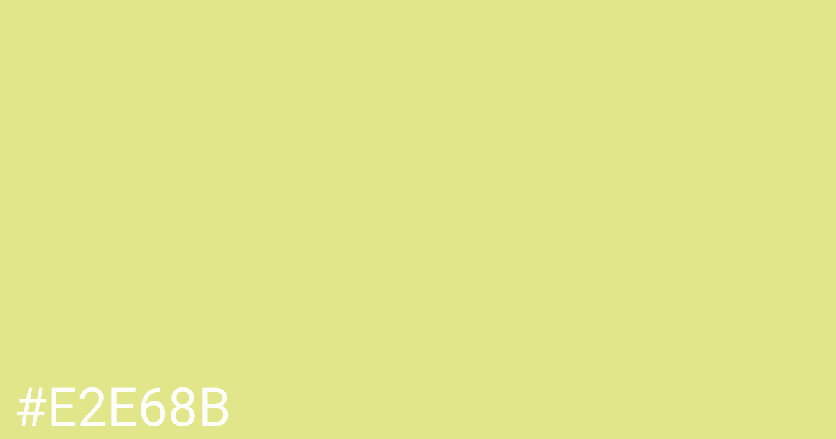 Hex color #e2e68b graphic