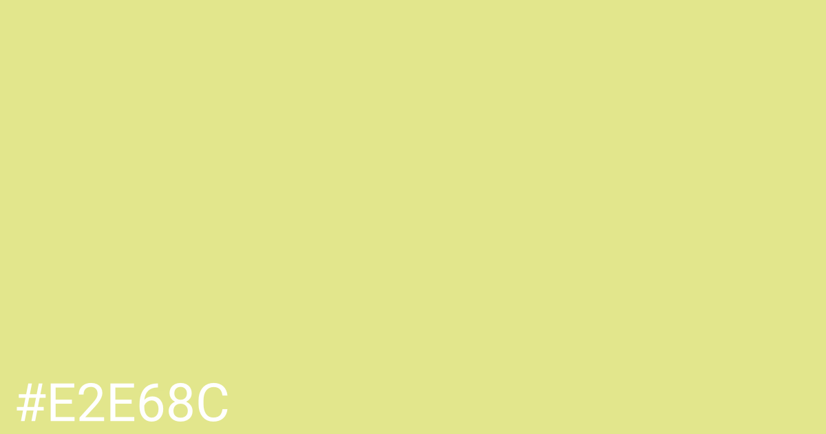 Hex color #e2e68c graphic