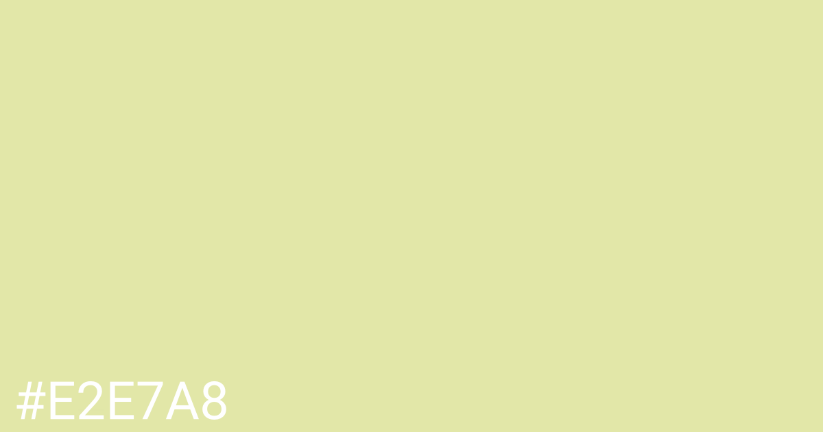 Hex color #e2e7a8 graphic