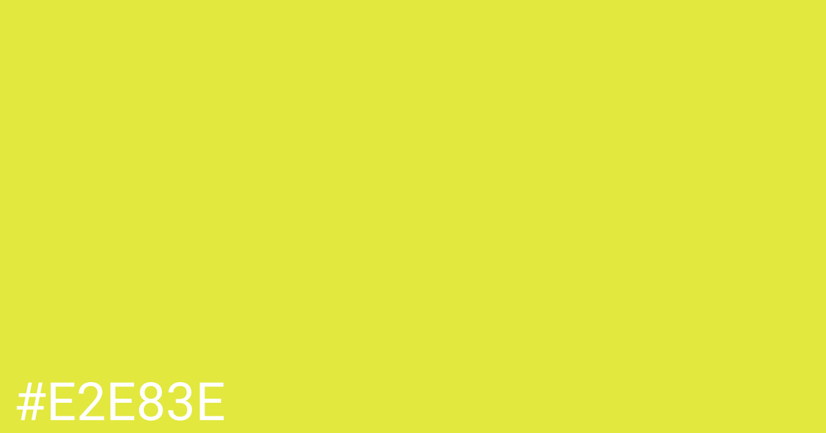 Hex color #e2e83e graphic