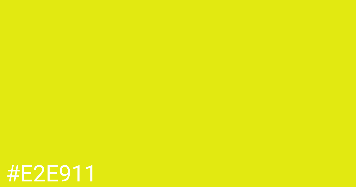 Hex color #e2e911 graphic