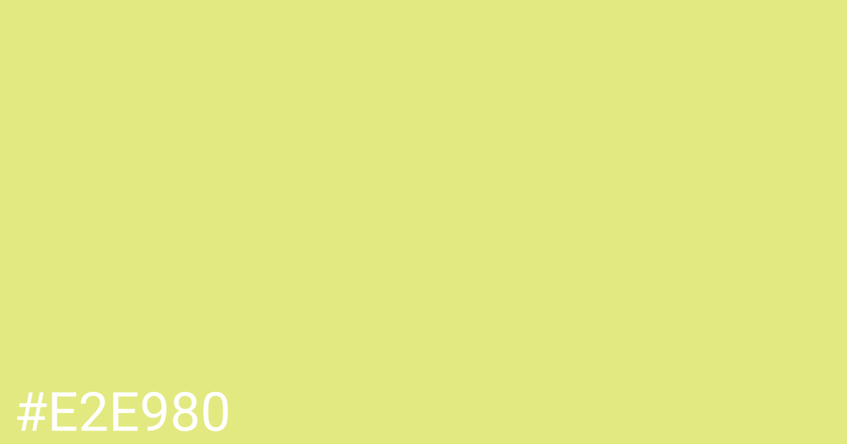 Hex color #e2e980 graphic