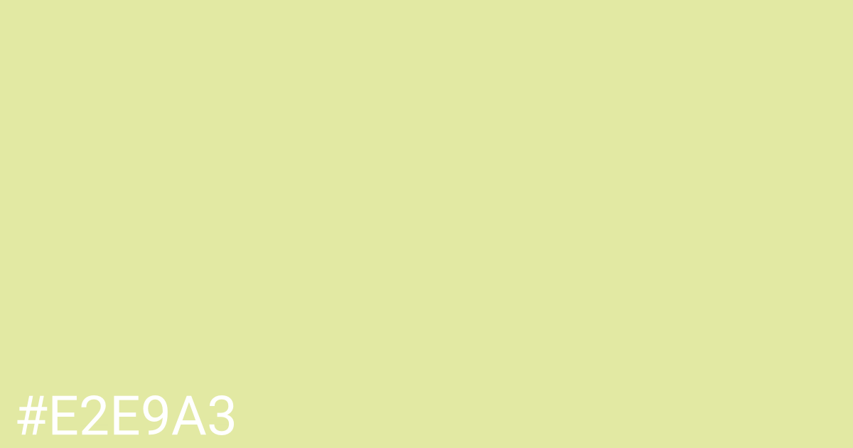 Hex color #e2e9a3 graphic