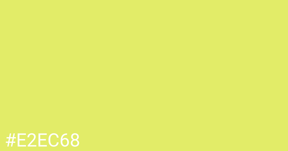 Hex color #e2ec68 graphic