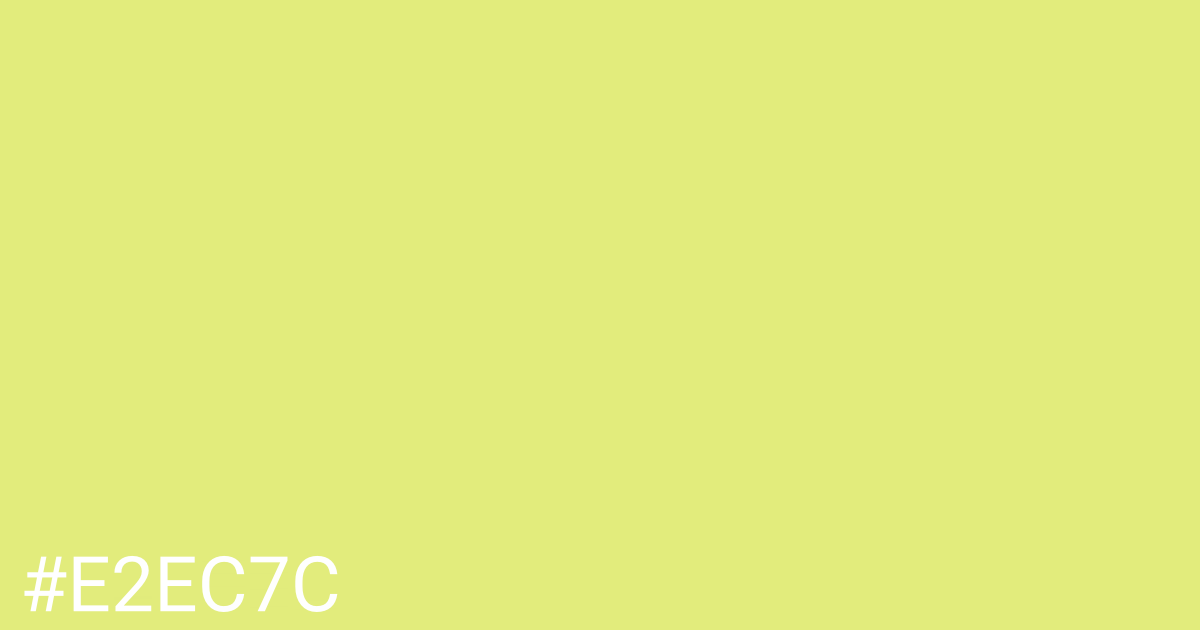 Hex color #e2ec7c graphic