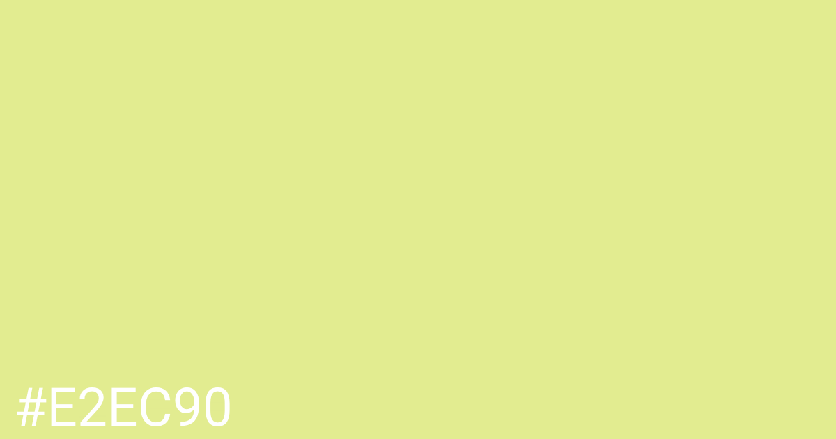 Hex color #e2ec90 graphic