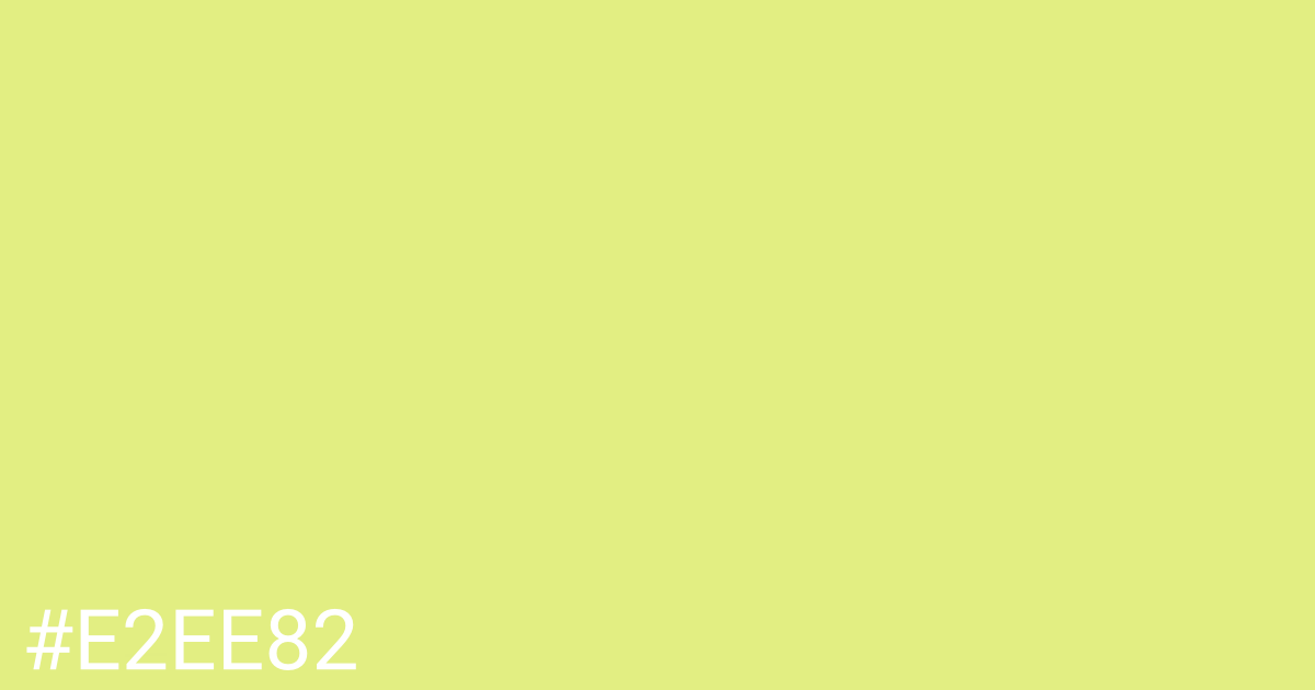 Hex color #e2ee82 graphic