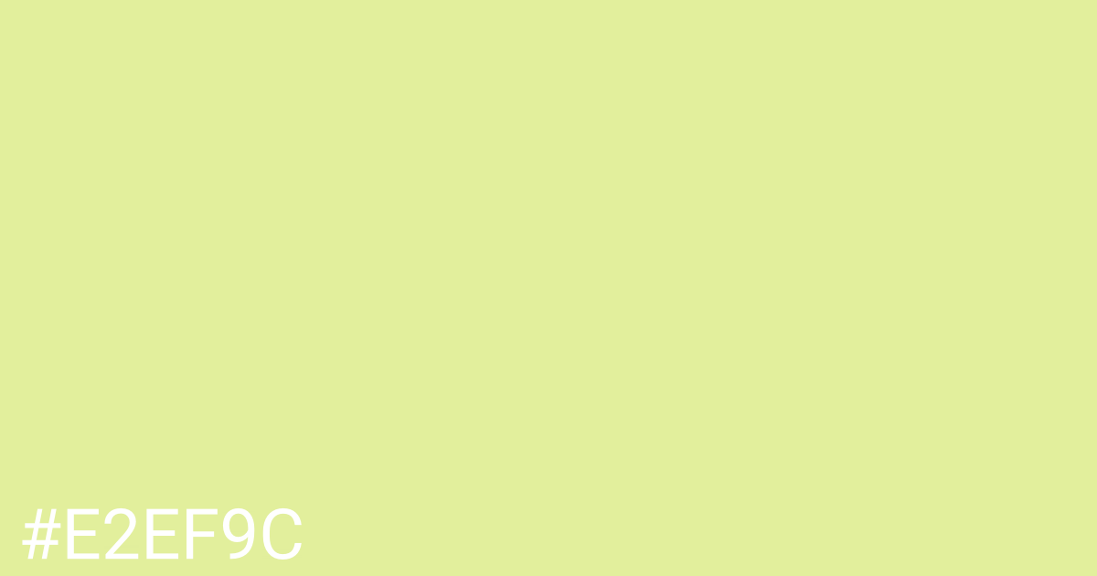 Hex color #e2ef9c graphic