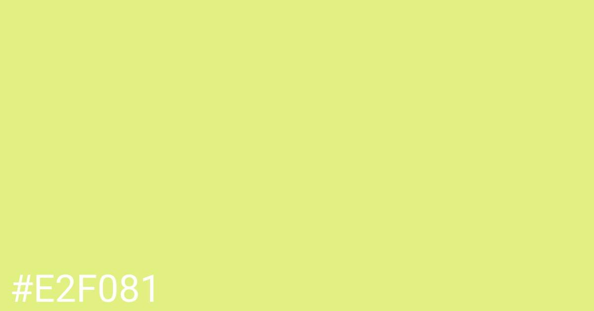 Hex color #e2f081 graphic