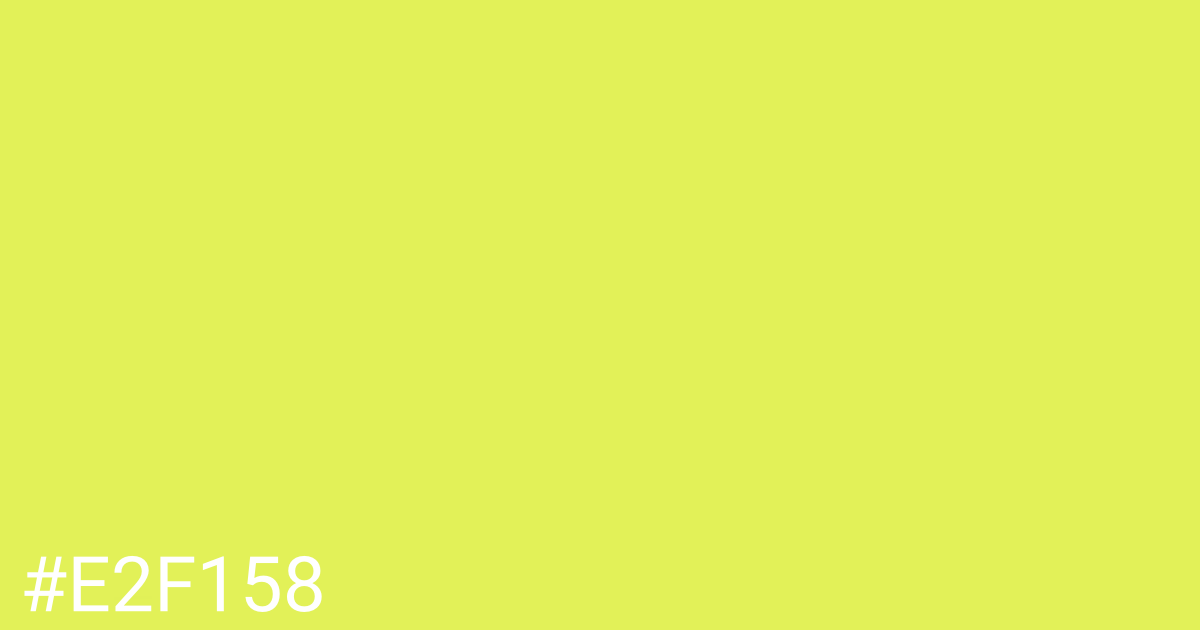 Hex color #e2f158 graphic