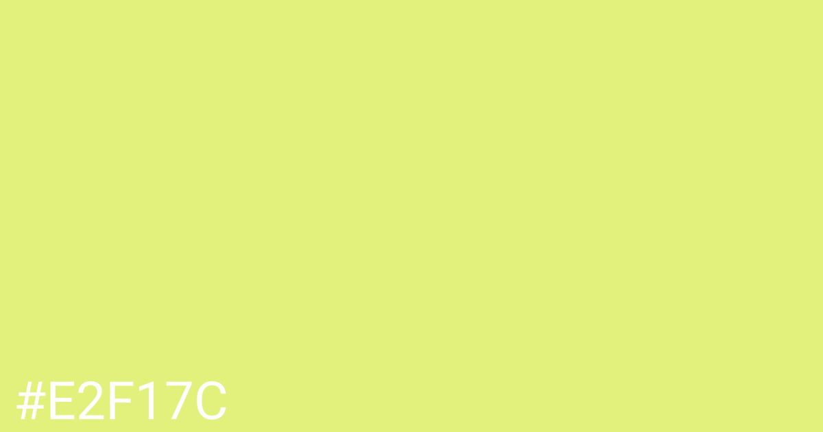 Hex color #e2f17c graphic