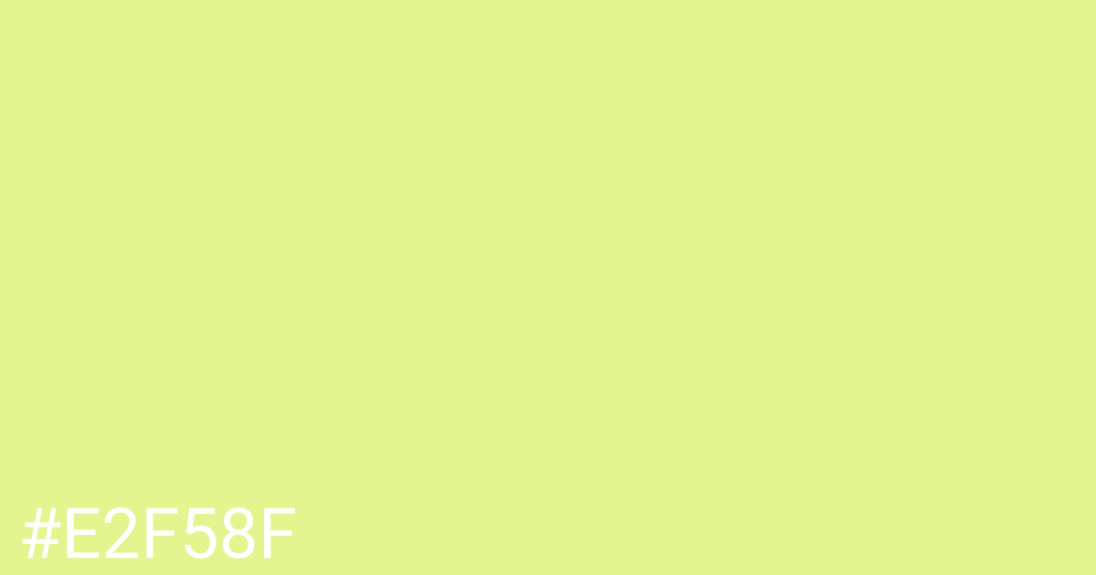 Hex color #e2f58f graphic