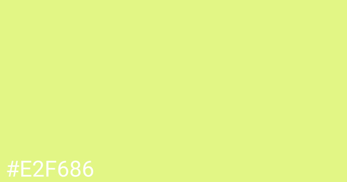 Hex color #e2f686 graphic
