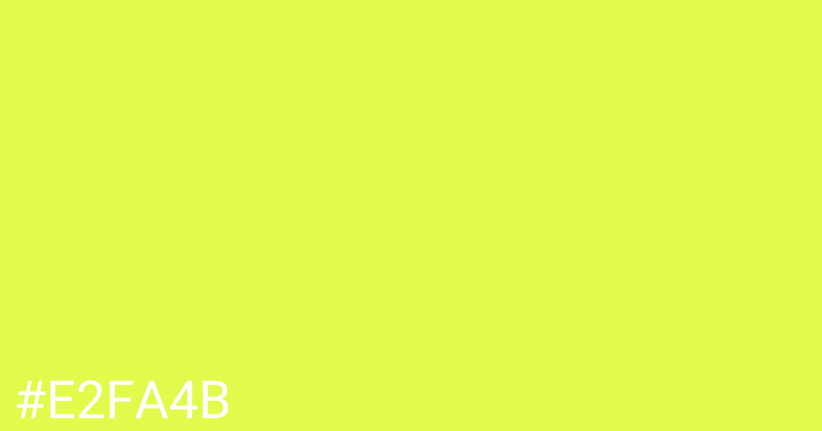 Hex color #e2fa4b graphic