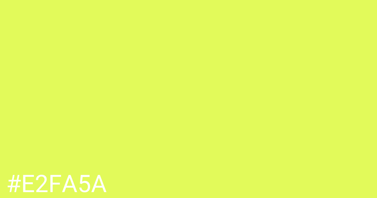 Hex color #e2fa5a graphic