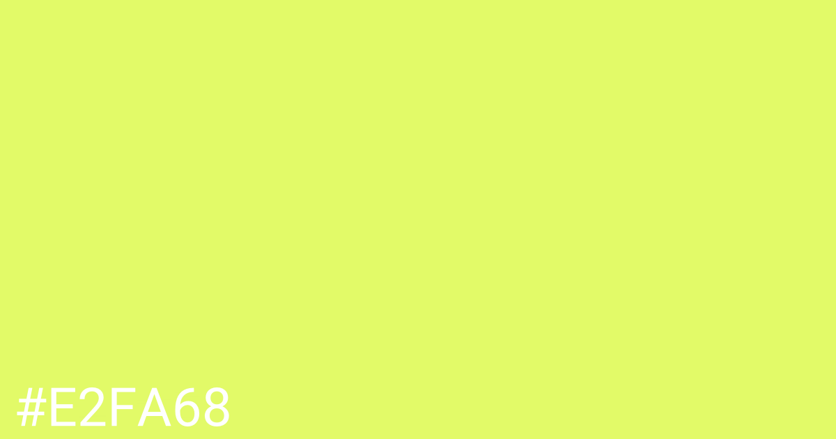 Hex color #e2fa68 graphic