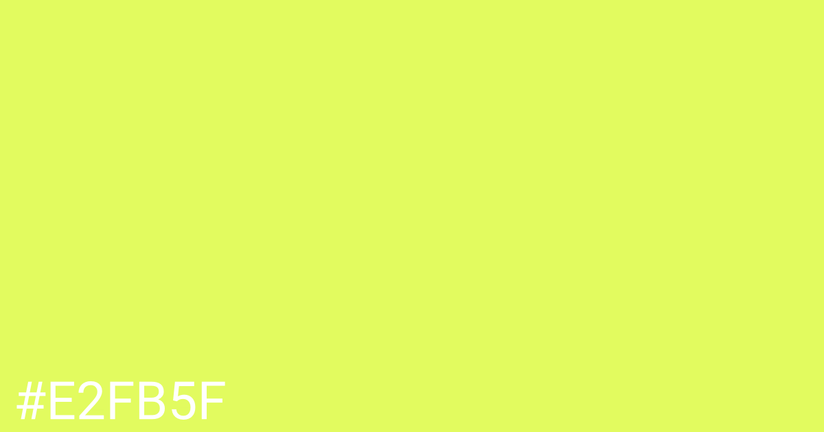 Hex color #e2fb5f graphic