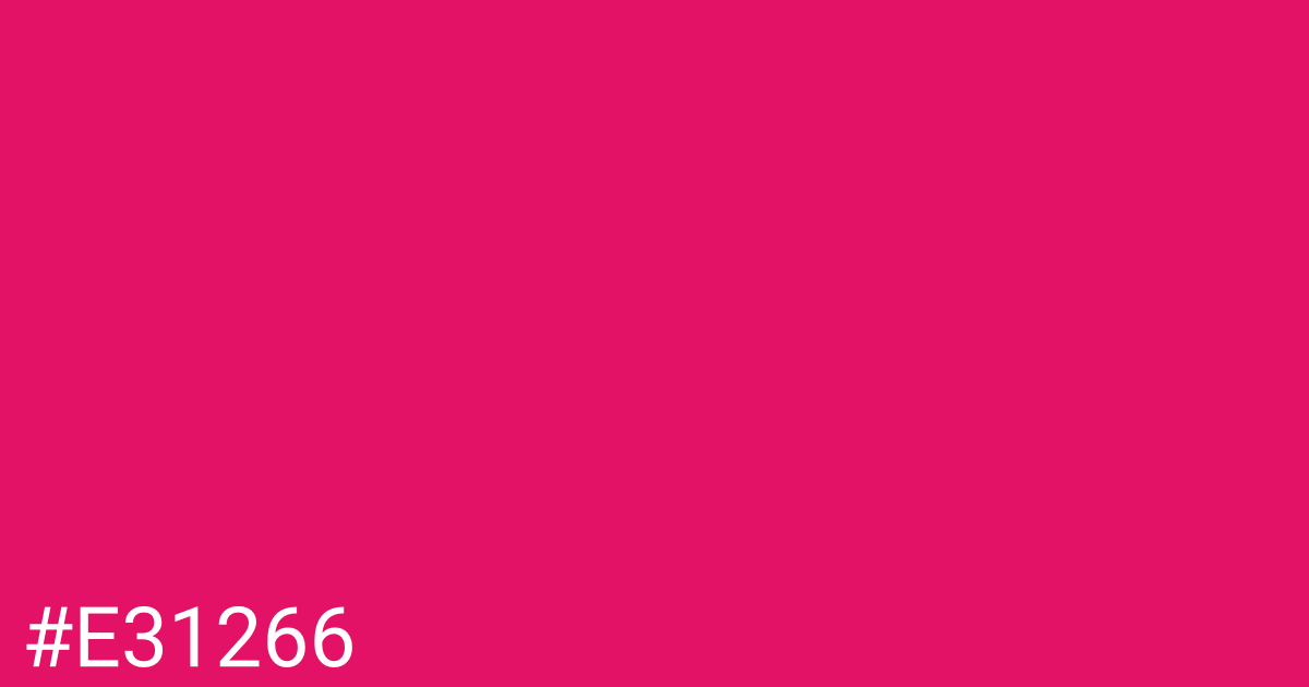 Hex color #e31266 graphic