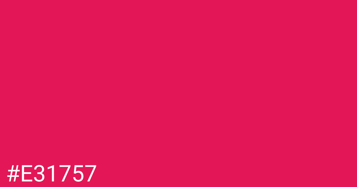 Hex color #e31757 graphic
