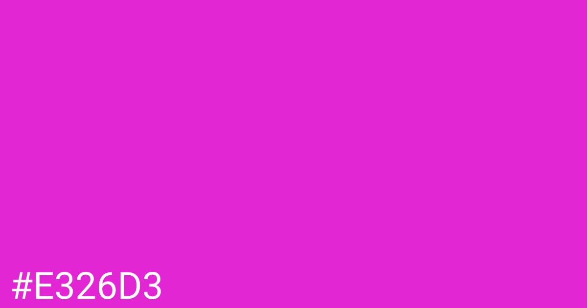 Hex color #e326d3 graphic