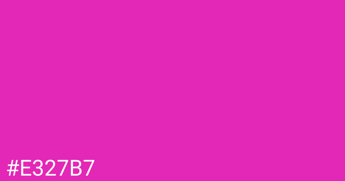 Hex color #e327b7 graphic