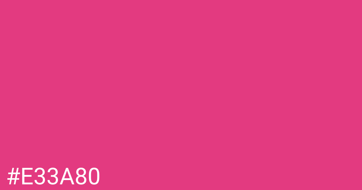 Hex color #e33a80 graphic