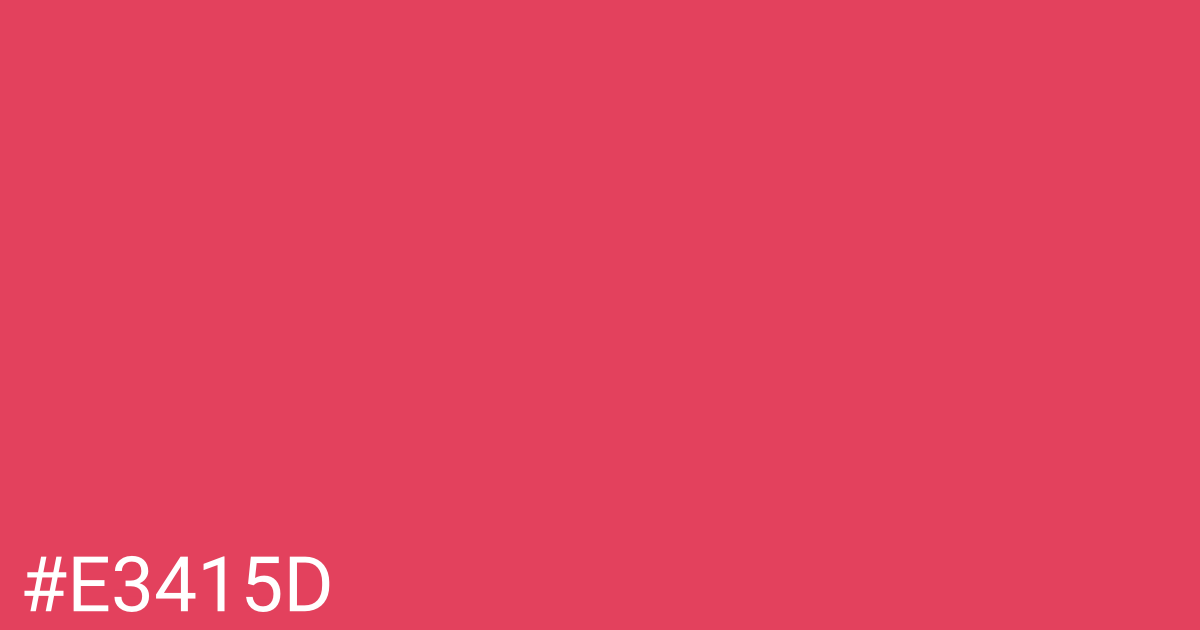 Hex color #e3415d graphic
