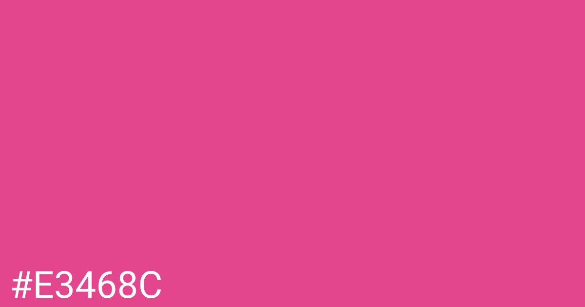 Hex color #e3468c graphic