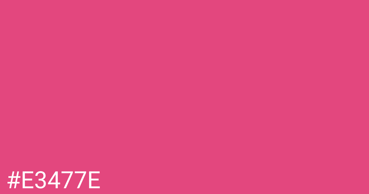 Hex color #e3477e graphic