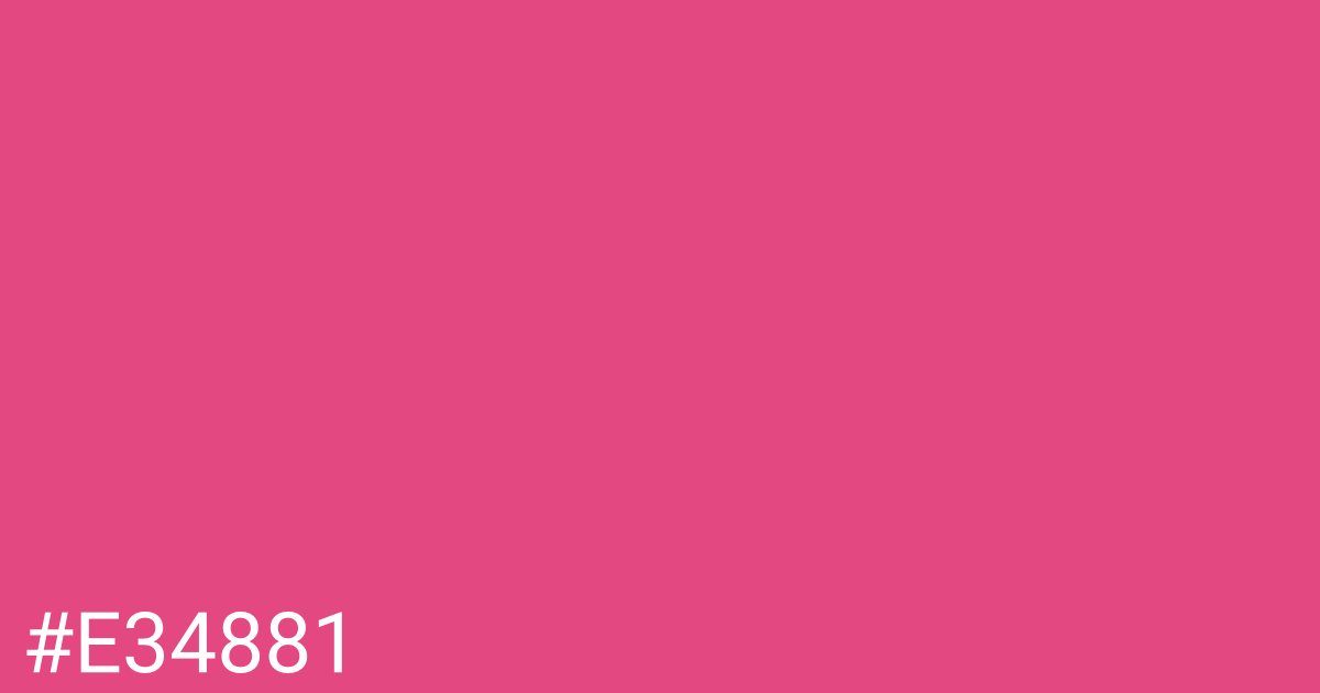 Hex color #e34881 graphic